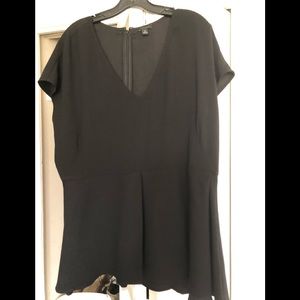 Ann Taylor V-neck Peplum top